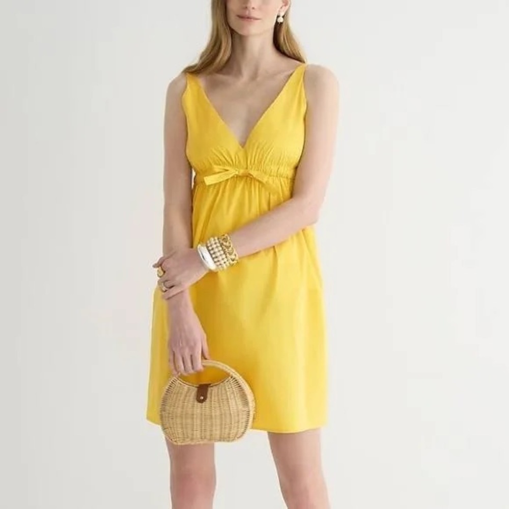 NWT J. Crew Yellow Mini Dress